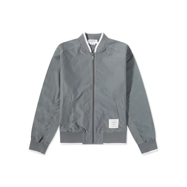 Thom Browne Thom Browne Grey Flight Jacket 0079 Size US M / EU 48-50 / 2 - 1 Thumbnail
