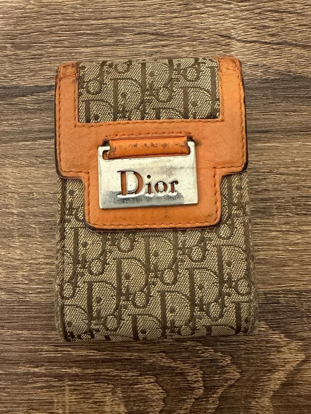 Dior Vintage Christian Dior Sturdy Canvas Leather Cigarette Case Size ONE SIZE - 2 Thumbnail