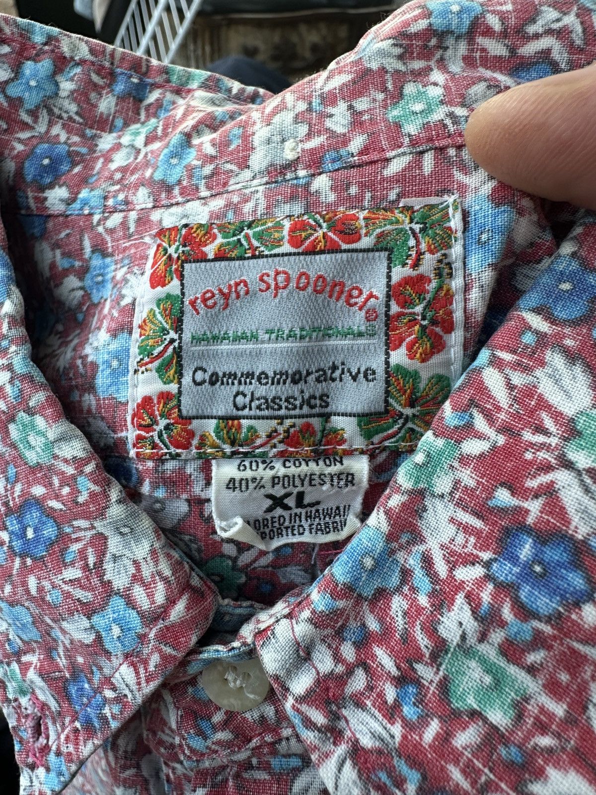 Reyn Spooner PreOwned Reyn Spooner Classic Red Hawaiian Print Men's XL Size US XL / EU 56 / 4 - 4 Thumbnail