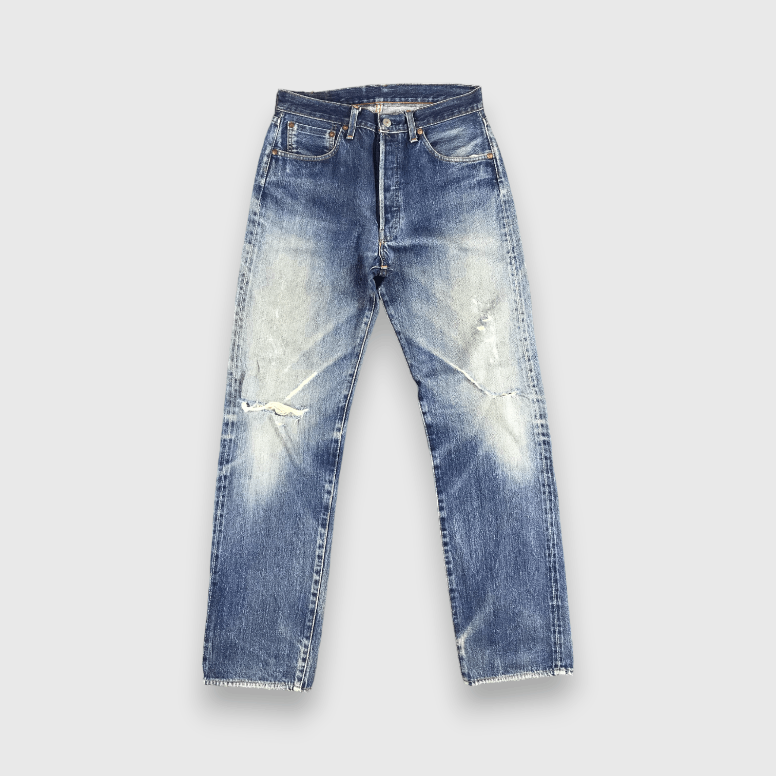 Levi's Vintage 90s Blue Wash Levis 501 Selvedge Jeans-J1722 Size US 30 / EU 46 - 1 Thumbnail