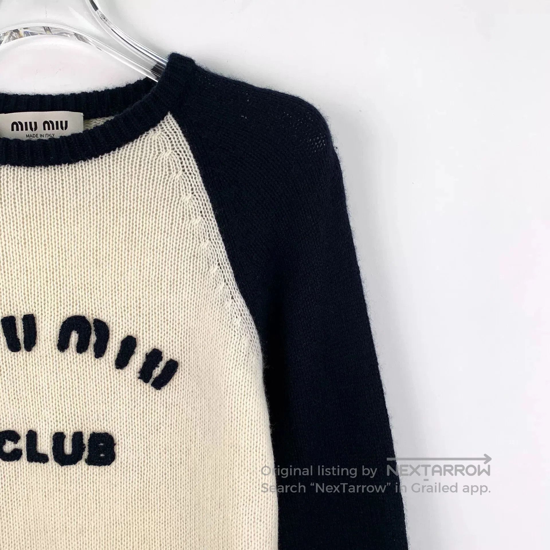 Miu Miu miu miu color block logo sweater. Size S / US 4 / IT 40 - 3 Thumbnail