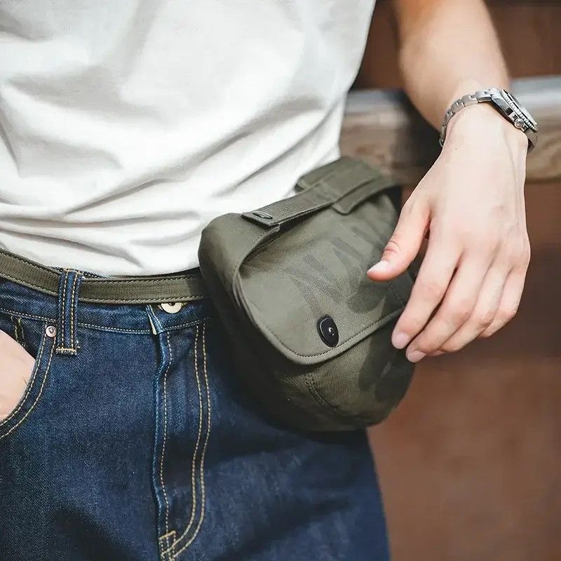 Vintage Maden Retro N1 Deck Men's Bags Military Canvas Crossbody Size ONE SIZE - 3 Thumbnail
