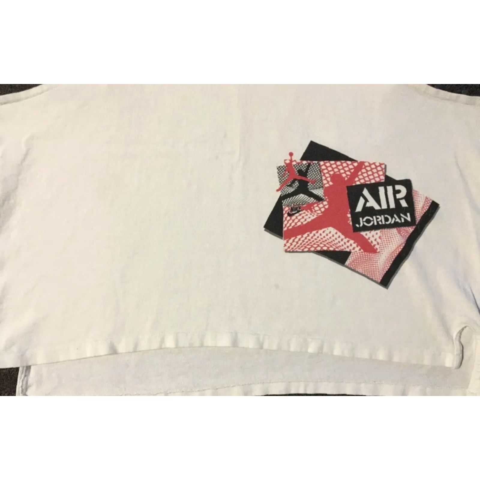 Nike VINTAGE Nike Michael Jordan Faded Tank Top M L White Boxy Chicago Bulls Swoosh Grunge 90s USA Wind? Size US M / EU 48-50 / 2 - 5 Thumbnail