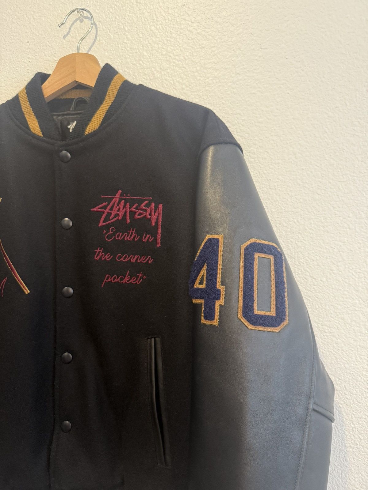 Dover Street Market × Stussy Limited-edition Stussy 40th Anniversary Varsity Jacket Size US S / EU 44-46 / 1 - 2 Thumbnail