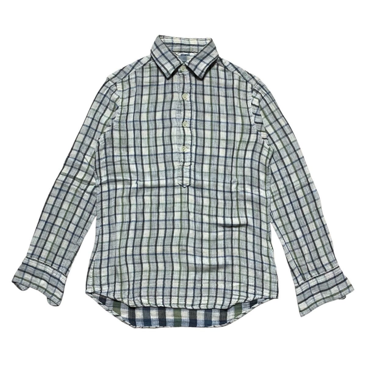 Japanese Brand 45rpm Half Button Shirt Japanese Brand Size US S / EU 44-46 / 1 - 1 Thumbnail