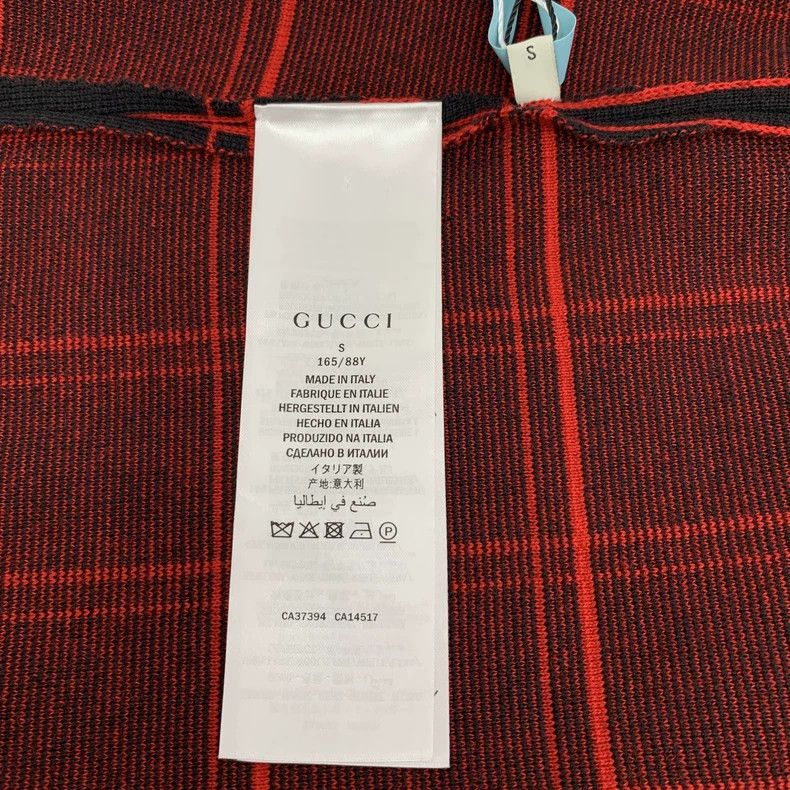 Gucci Gucci Color-blocked pocket horse buckle plaid wool round n Size S / US 4 / IT 40 - 8 Thumbnail