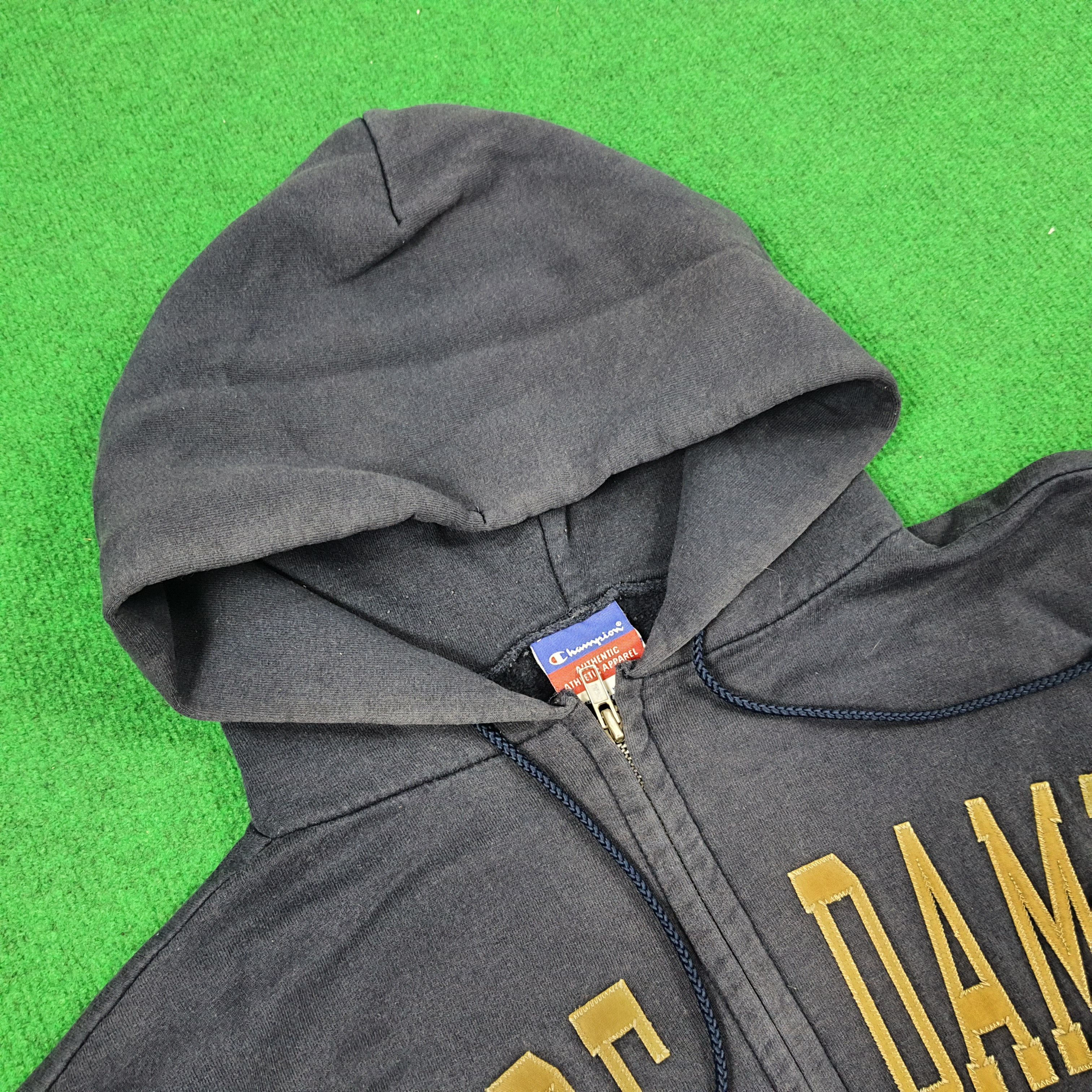 NFL × Vintage Vintage NFL Notre Dame College Team Zipper Hoodie Size US XXL / EU 58 / 5 - 4 Thumbnail