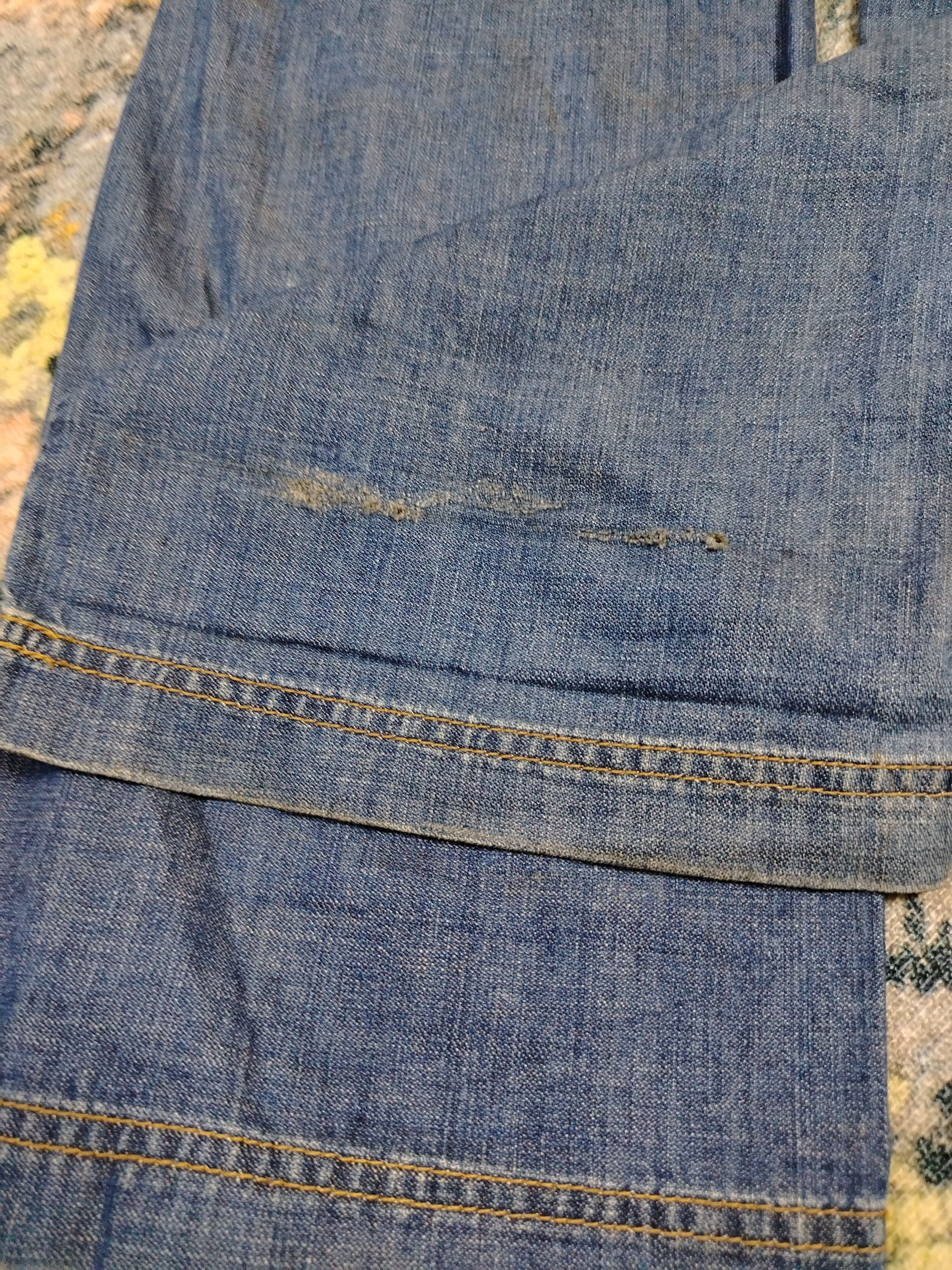 Designer Westwood Outfitters paint splatter ripped denim Size 32" / US 10 / IT 46 - 7 Thumbnail