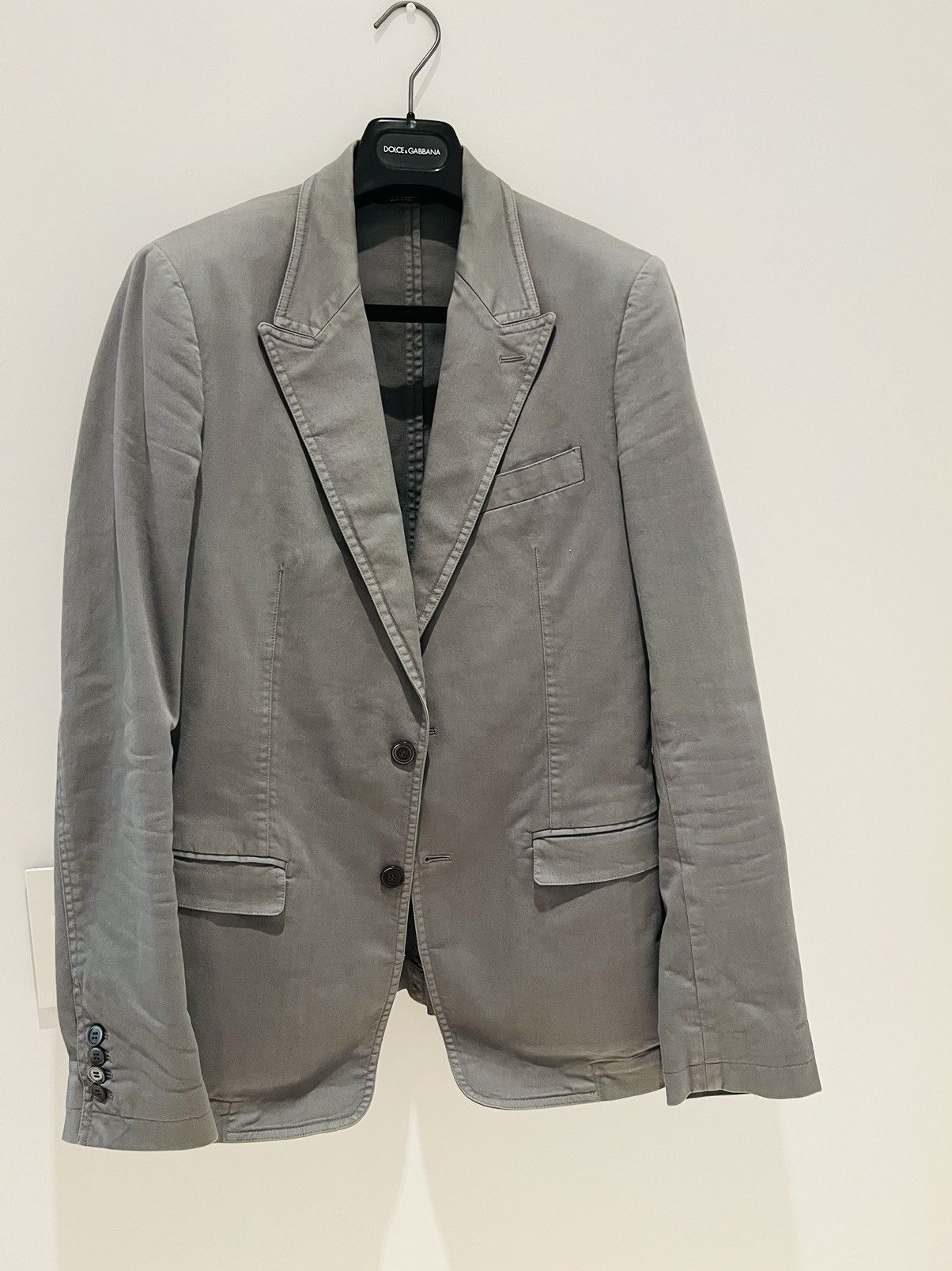 Dolce & Gabbana Dolce & Gabbana cotton gray jacket Size US M / EU 48-50 / 2 - 1 Thumbnail