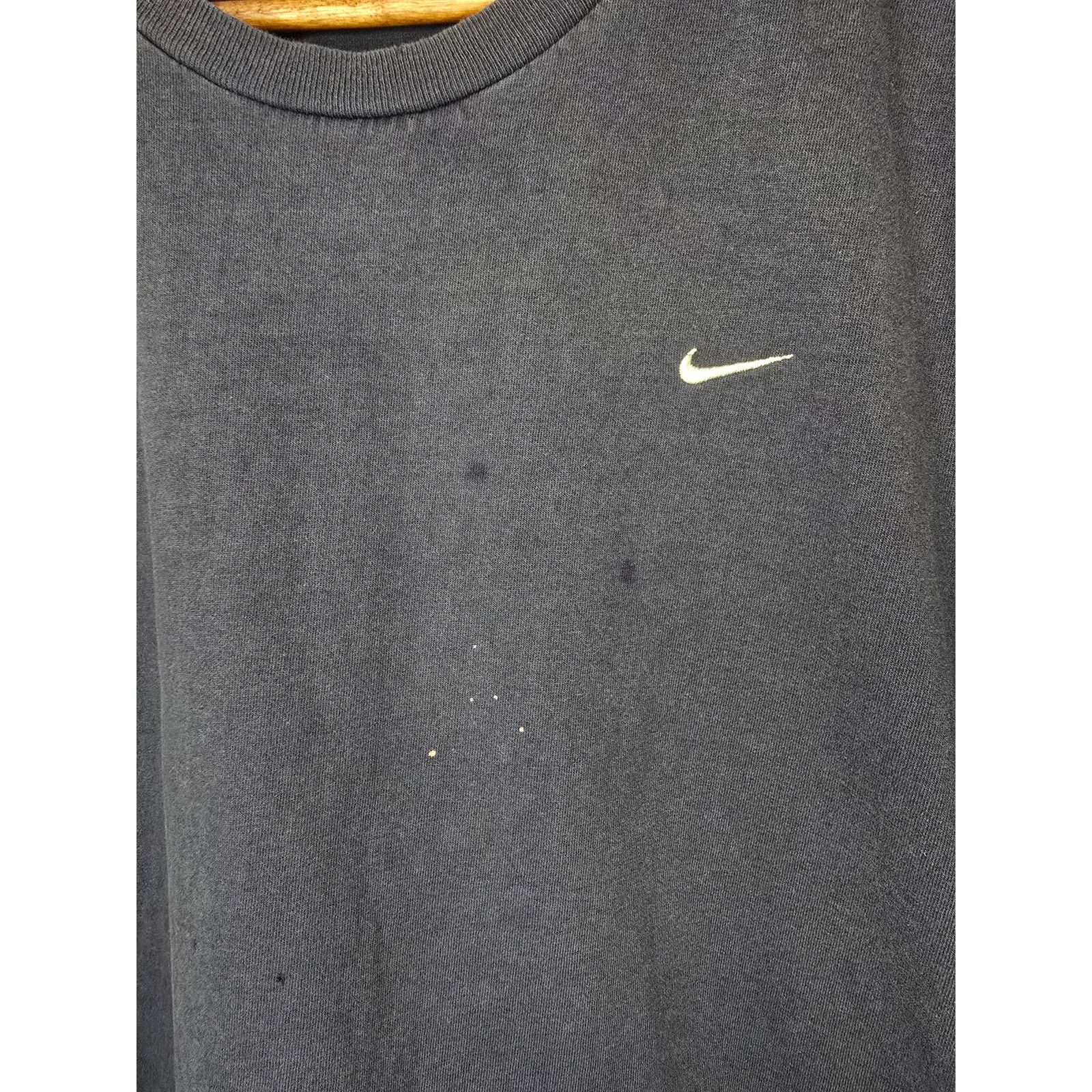 Nike × Vintage Vintage Nike Shirt Y2K Distressed Mini Swoosh Blue Large Tee Size US L / EU 52-54 / 3 - 2 Thumbnail