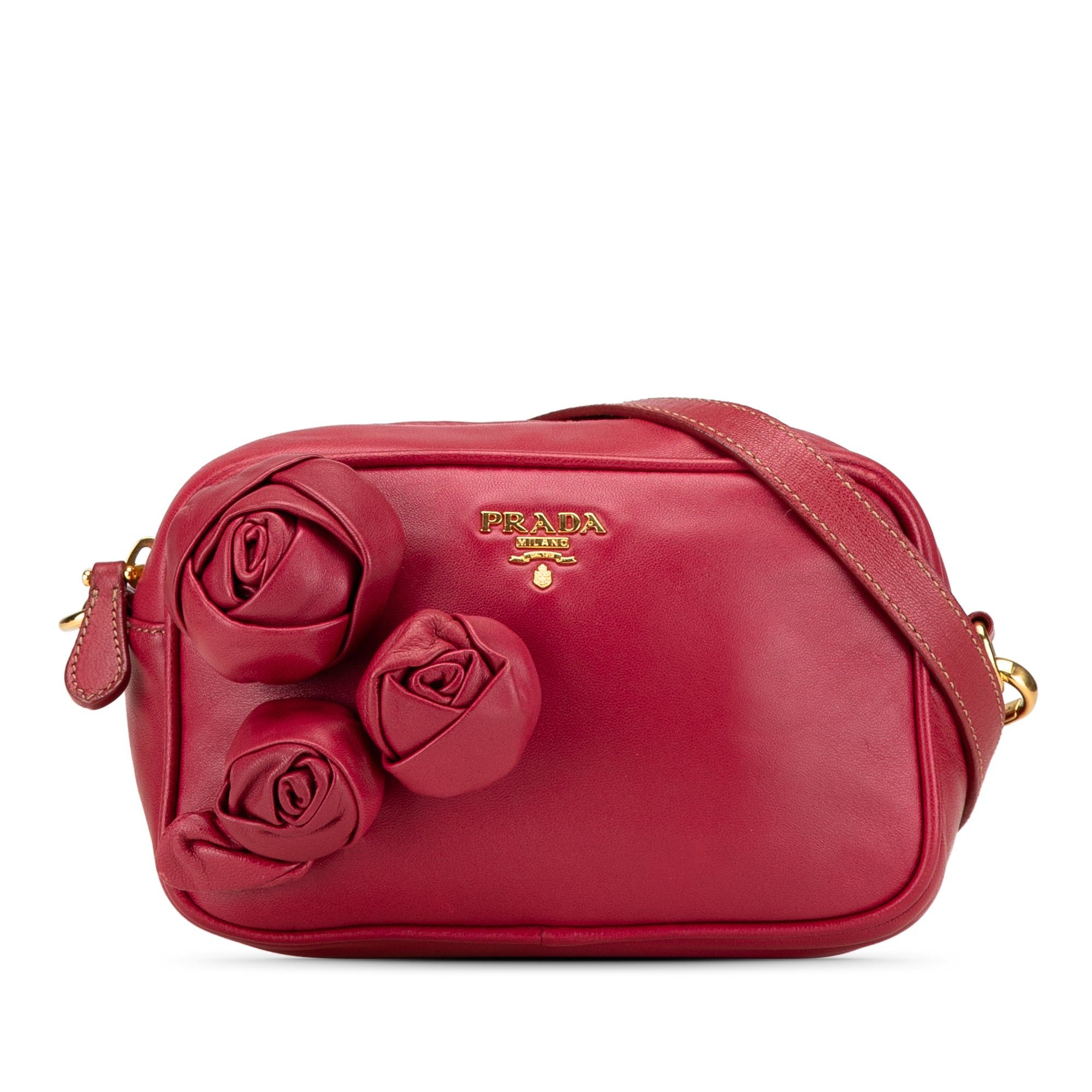 Prada Prada Nappa Rosette Crossbody Red Size ONE SIZE - 1 Thumbnail