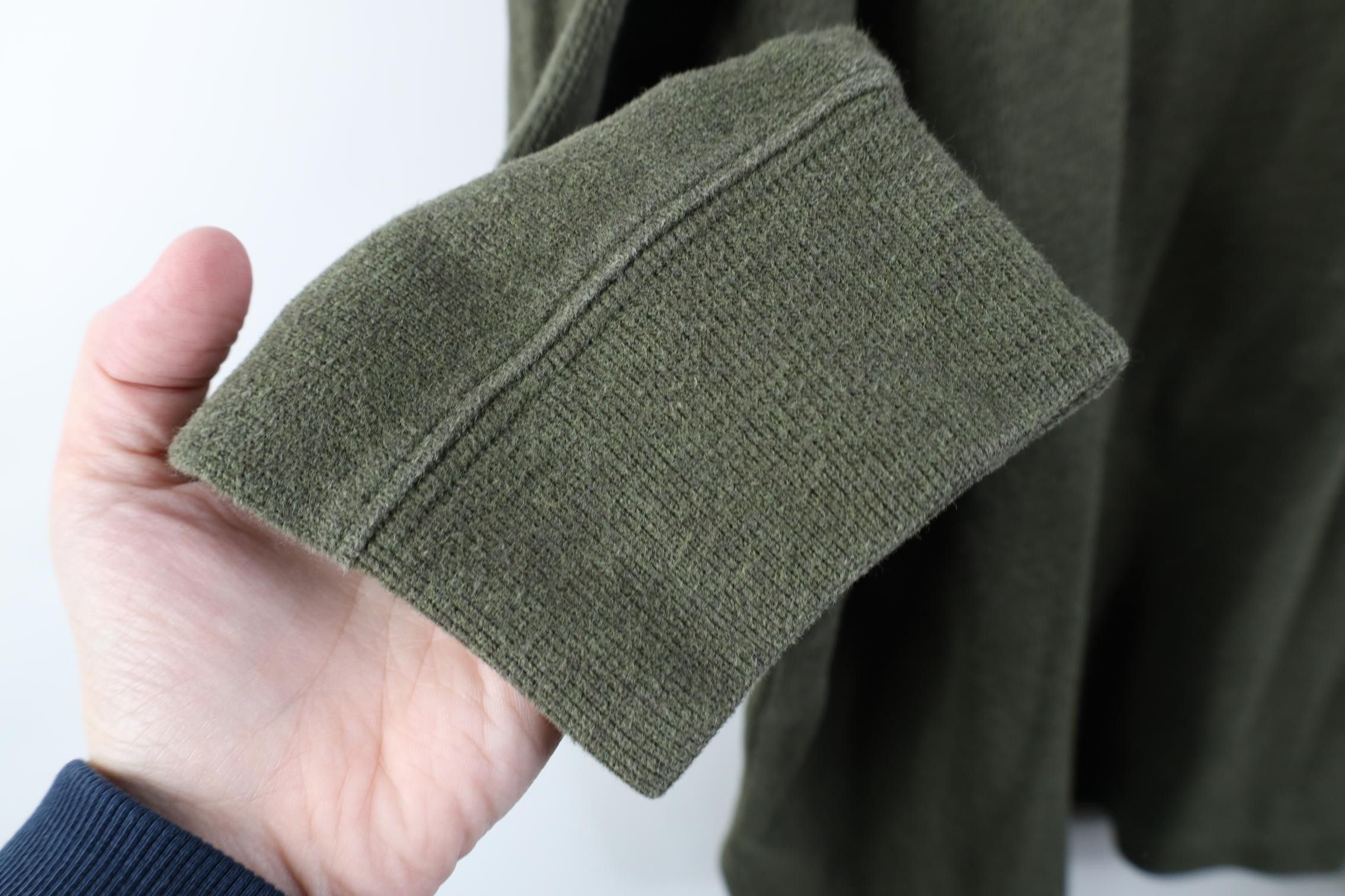 Polo Ralph Lauren Vintage Ralph Lauren Ribbed Knit 1/4 Zip Sweater Olive Green Size US L / EU 52-54 / 3 - 9 Thumbnail