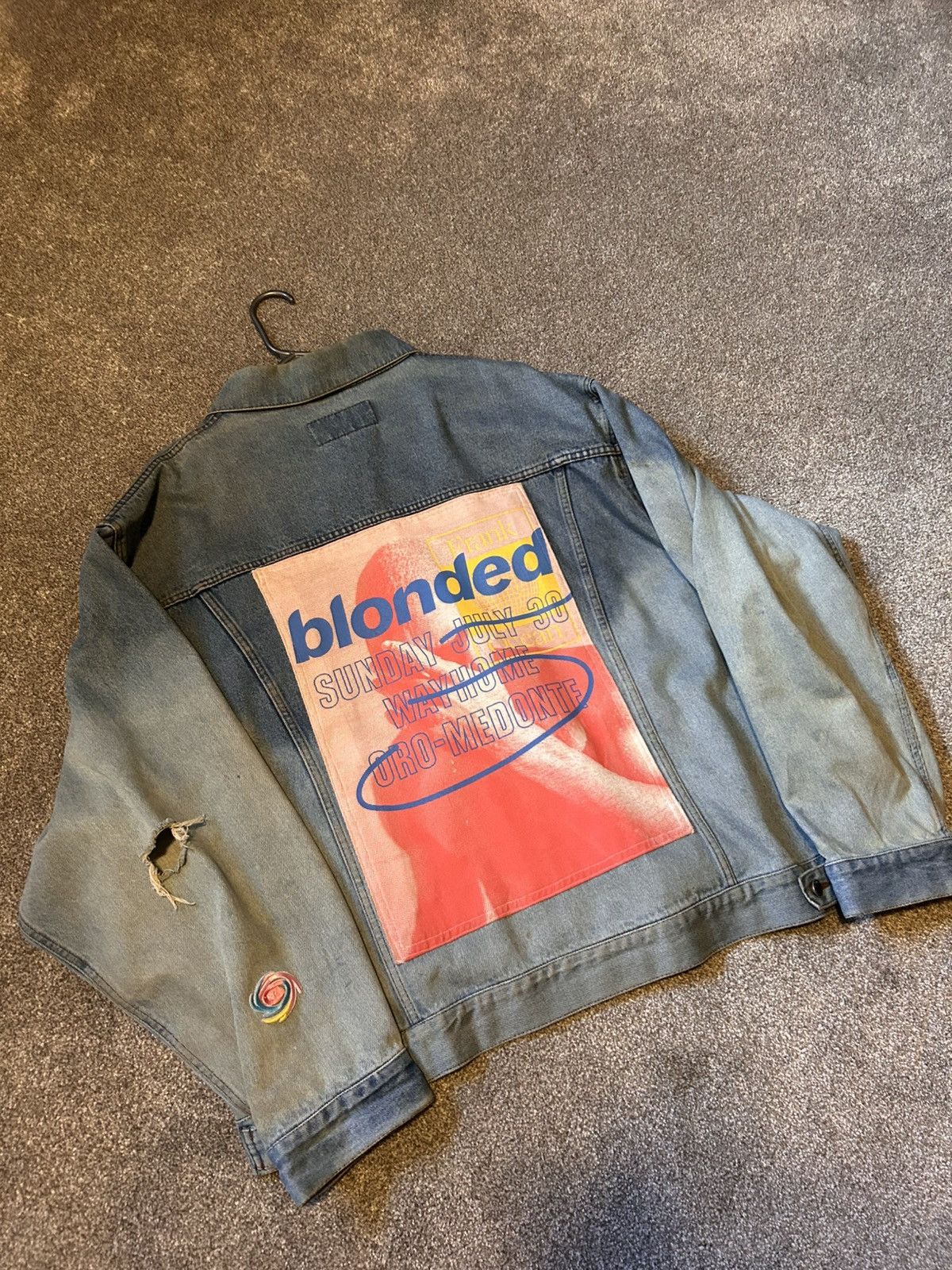 Frank Ocean up-cycled denim jacket