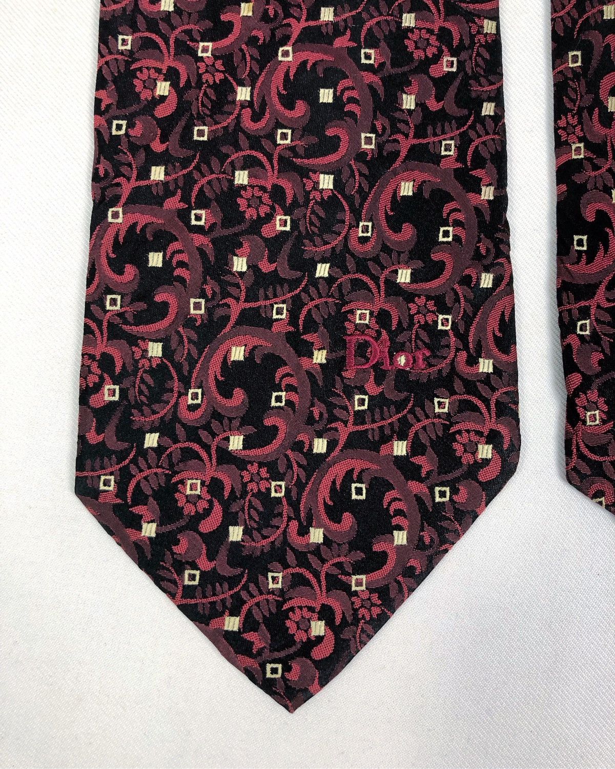 Christian Dior Monsieur Rare Vintage Christian Dior Monsieur Silk Tie Size ONE SIZE - 4 Thumbnail