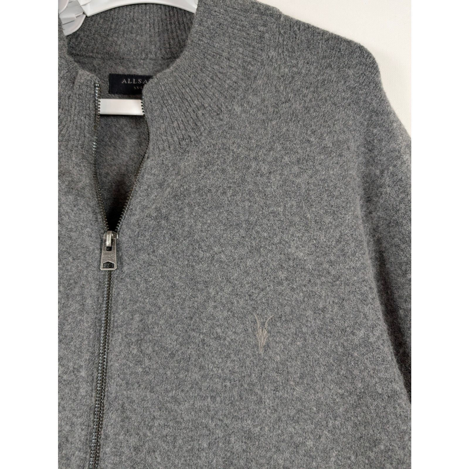 Allsaints AllSaints Statten Ramskull Knit Jumper Jacket Men Size XXL Size US XXL / EU 58 / 5 - 3 Thumbnail