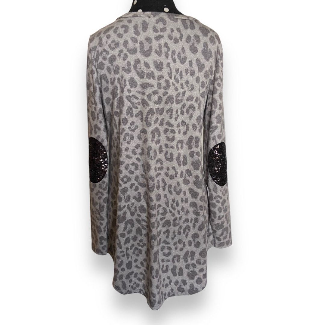 Other Simply Southern Womens Tunic Size Small Gray Leopard Print Size S / US 4 / IT 40 - 2 Thumbnail