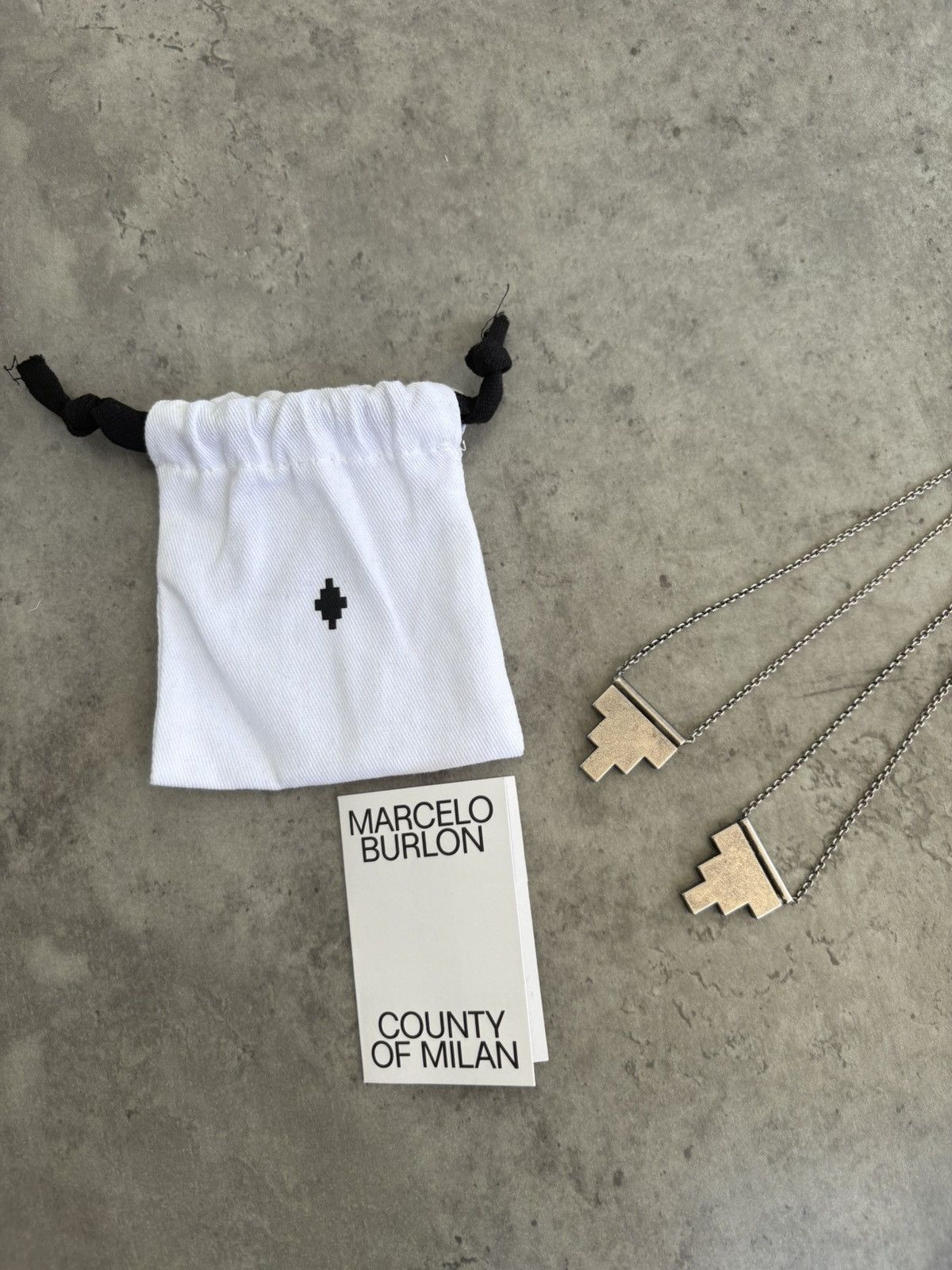 Marcelo Burlon Marcelo Burlon half cross necklace full set new Size ONE SIZE - 1 Thumbnail