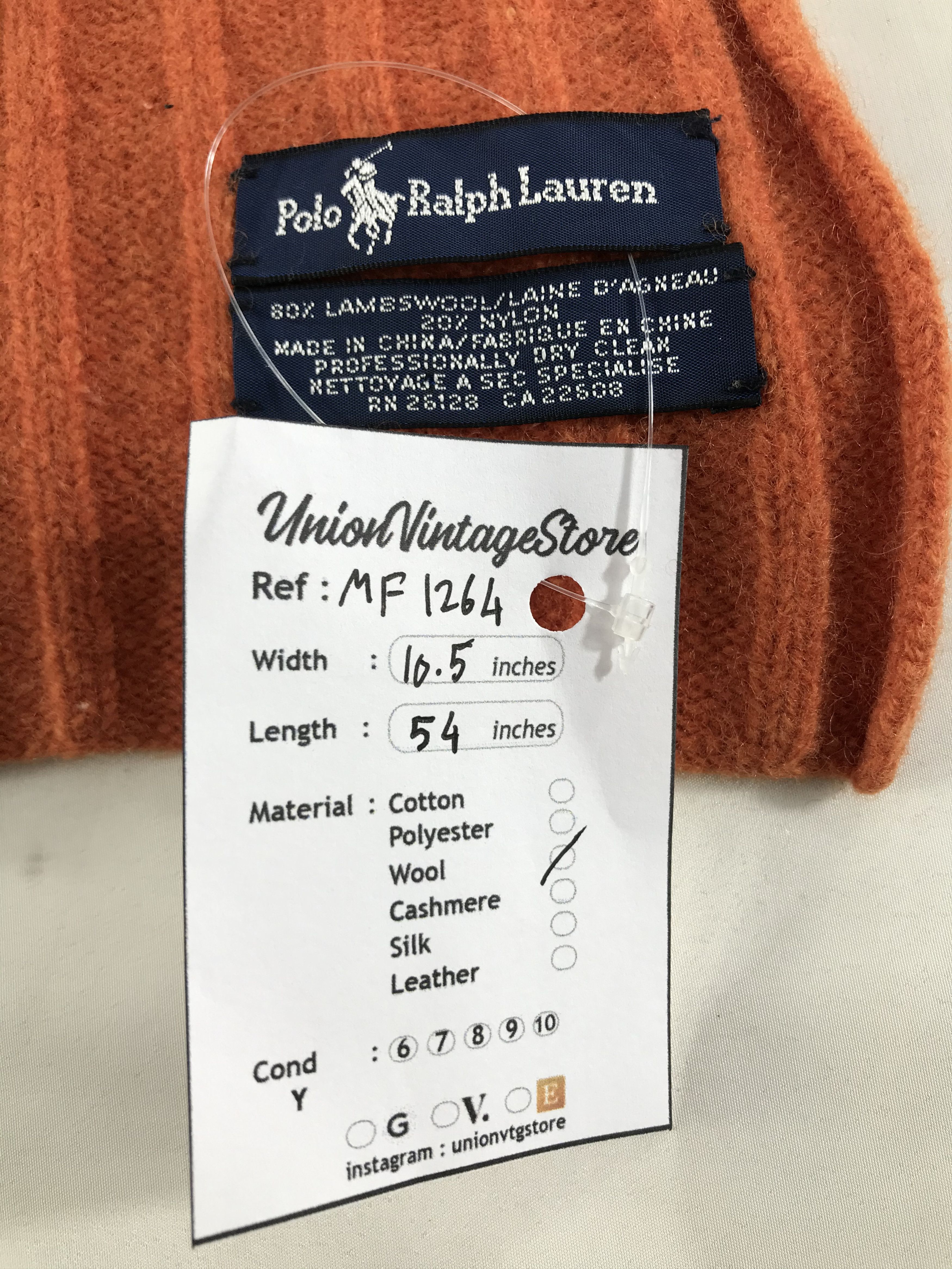 Polo Ralph Lauren Vintage Polo Ralph Lauren Scarf/Muffler/Neckwear MF1264 Size ONE SIZE - 5 Thumbnail