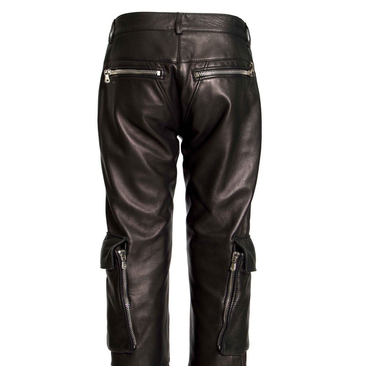 Dolce & Gabbana 2003 CARGO LEATHER PANTS Size 28" / US 6 / IT 42 - 4 Thumbnail