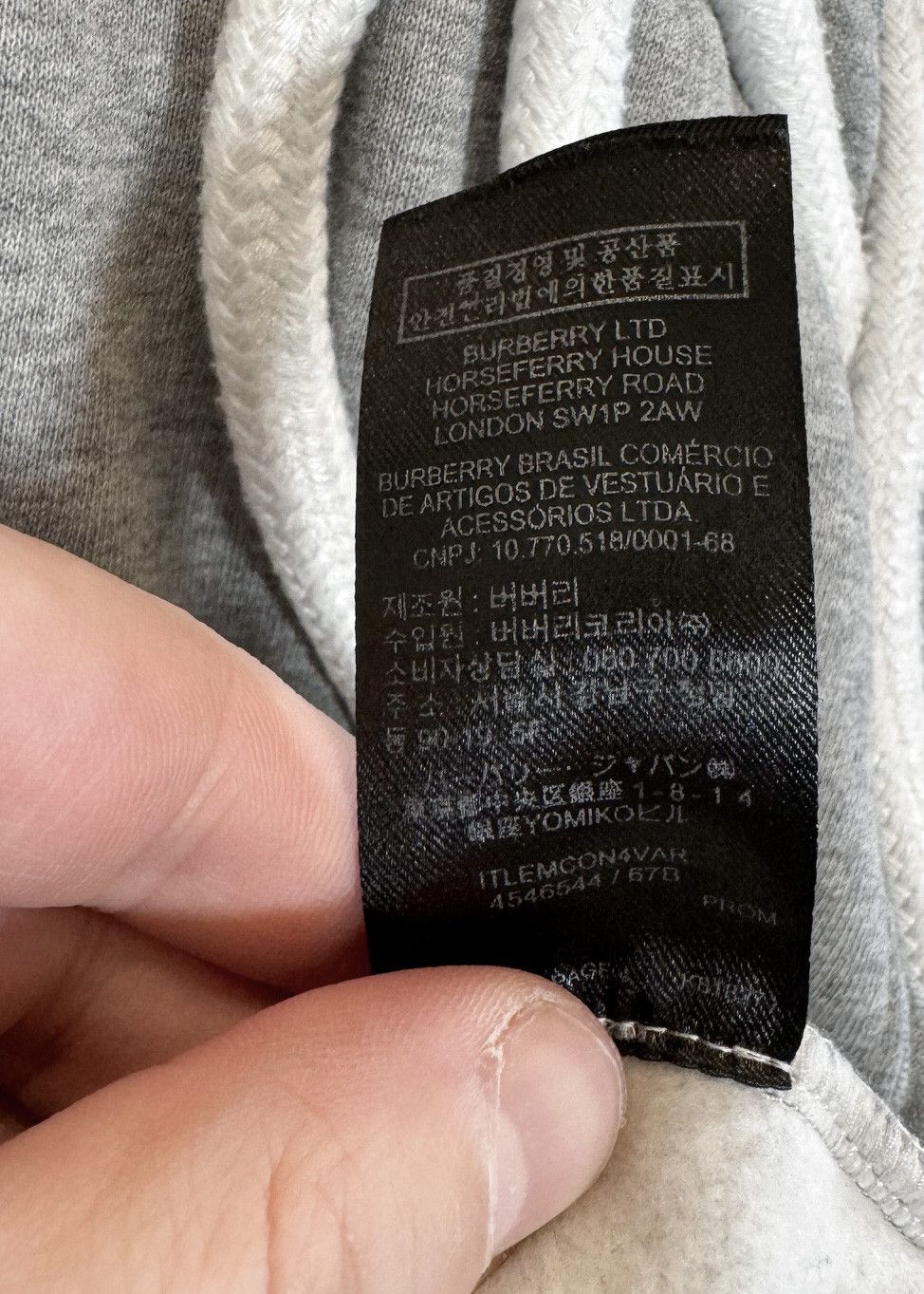 Burberry Burberry 2017 Limited Edition Rope Grey Unisex Sweatshirt Size US M / EU 48-50 / 2 - 8 Thumbnail
