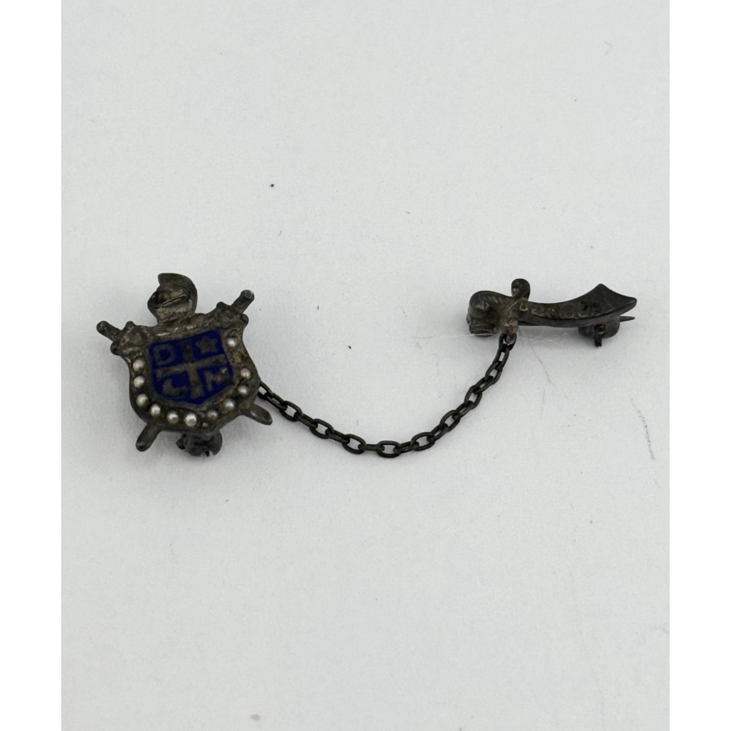 VINTAGE DEMOLAY STERLING PEARLS MASONIC YOUTH SWORD GUARD LA
