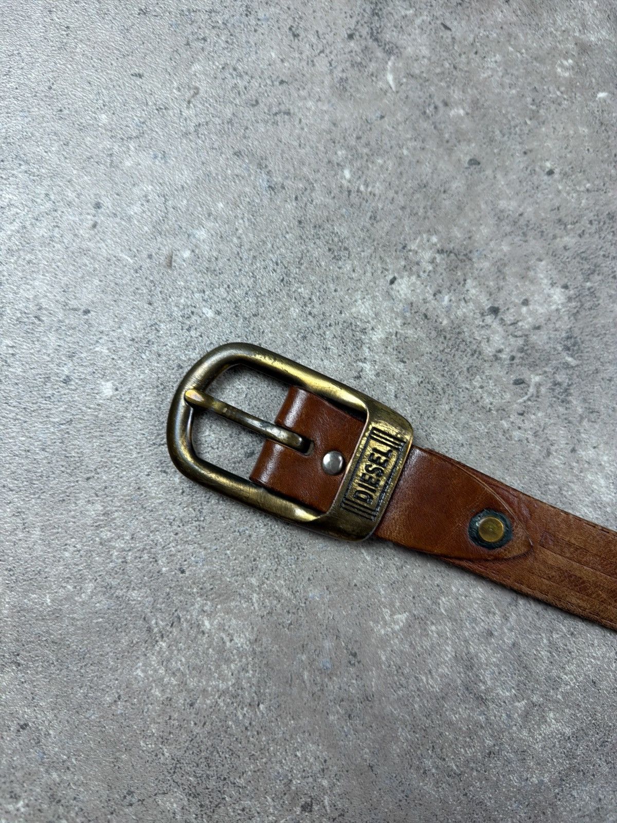 Diesel Vintage Leather Diesel Belt Size ONE SIZE - 2 Thumbnail