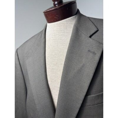 Ralph Lauren Polo University Club Ralph Lauren Wool Blazer Houndstooth Br Size 44R - 6 Thumbnail