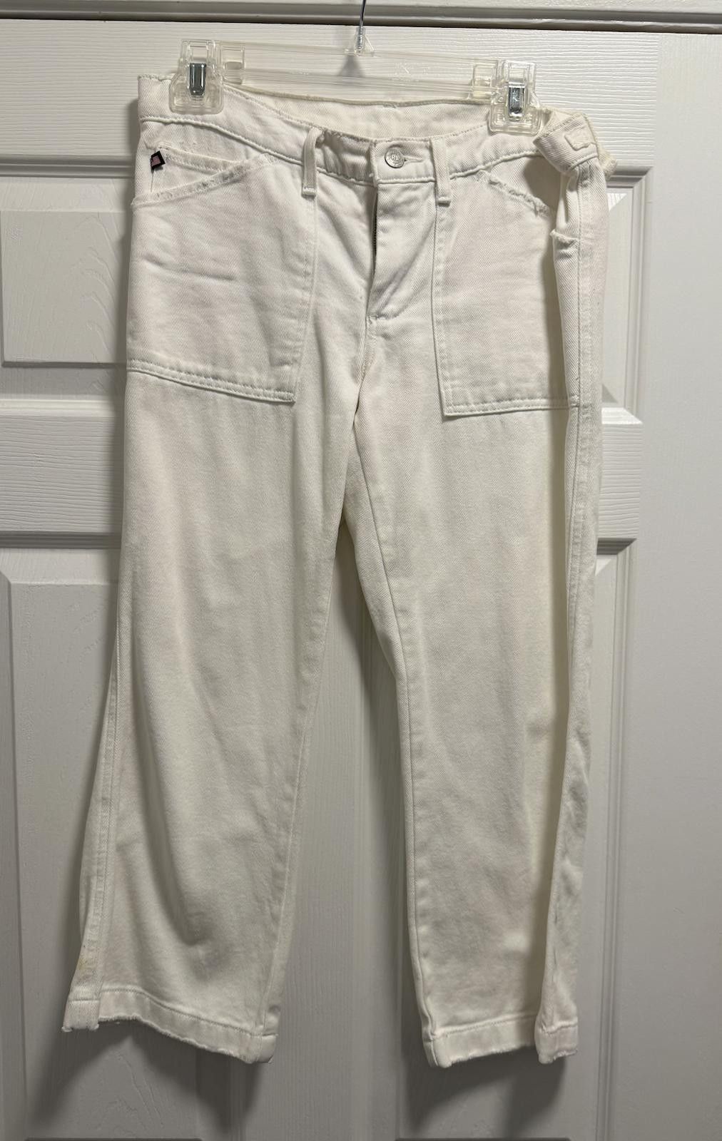 Polo Ralph Lauren White Side Buckle Capri Pants Size 8 Ralph Lauren Size 30" / US 8 / IT 44 - 1 Thumbnail