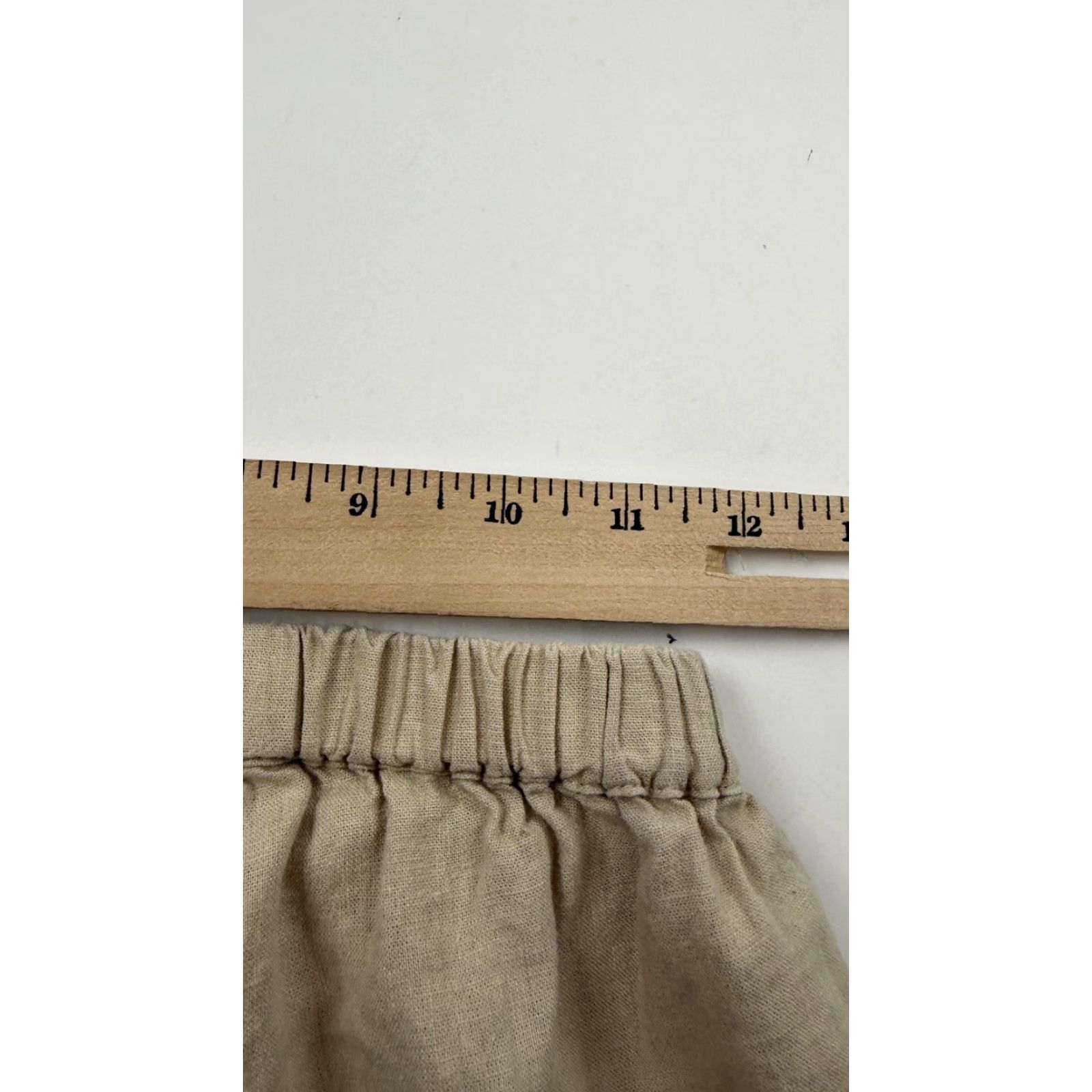 Vintage Pull & Bear Pants Womens Small Beige Linen-Blend Cargo Wide Leg Elastic Waist Size 28" / US 6 / IT 42 - 8 Thumbnail