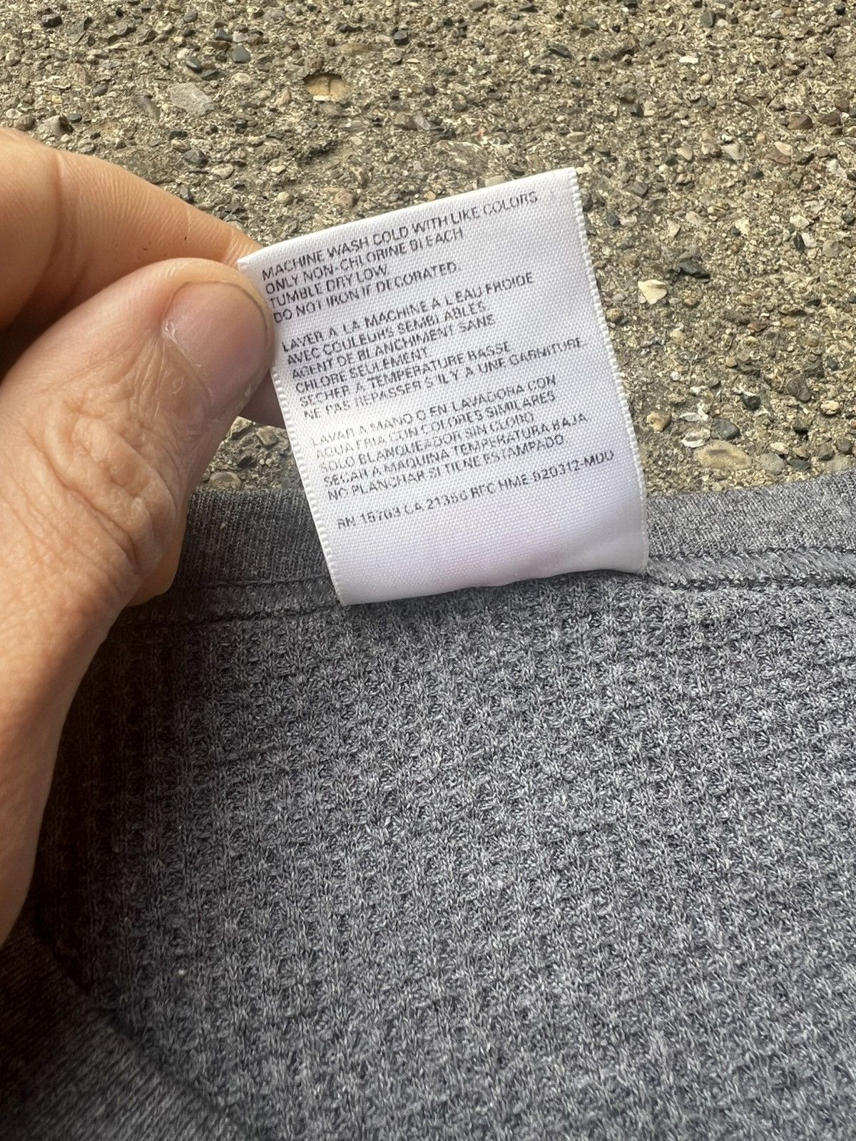 Hanes × Japanese Brand × Vintage Vintage 90s Hanes Cropped Fit Baggy Blank S/S Thermal XXL Size US XXL / EU 58 / 5 - 4 Thumbnail