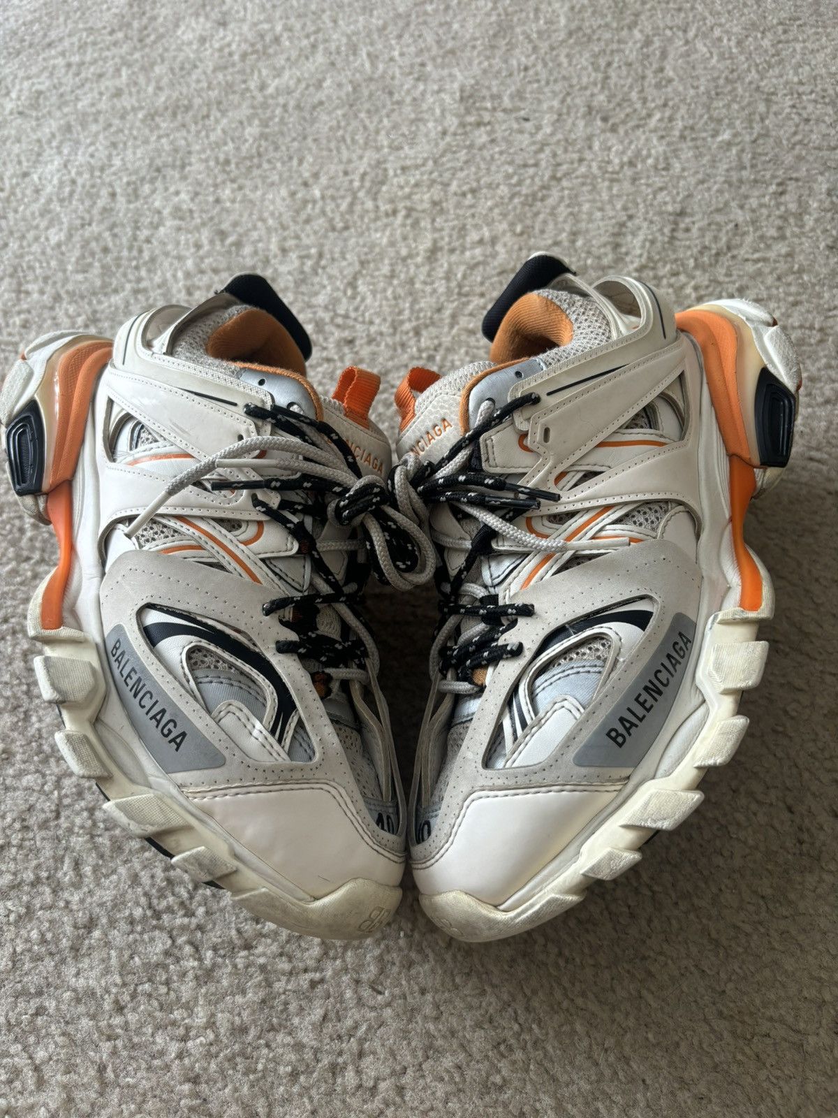 Balenciaga Tracks Orange/White