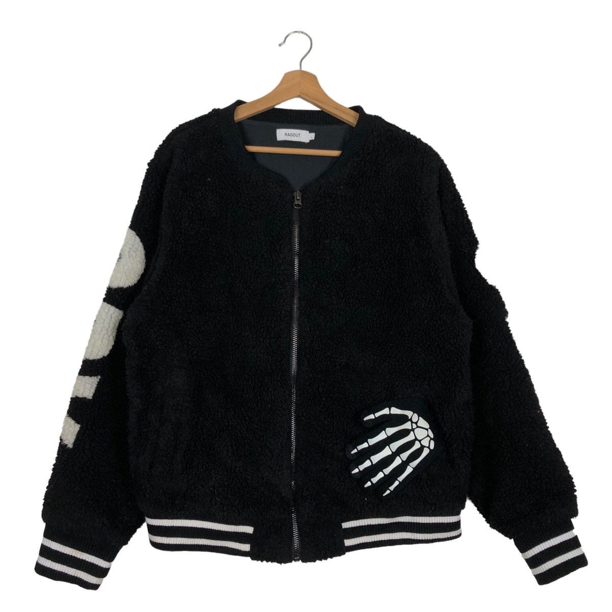 Hysteric Glamour 🔥Bomber Jacket Fleece Sherpa Ragout Spell Put Big Logo Size US L / EU 52-54 / 3 - 2 Thumbnail