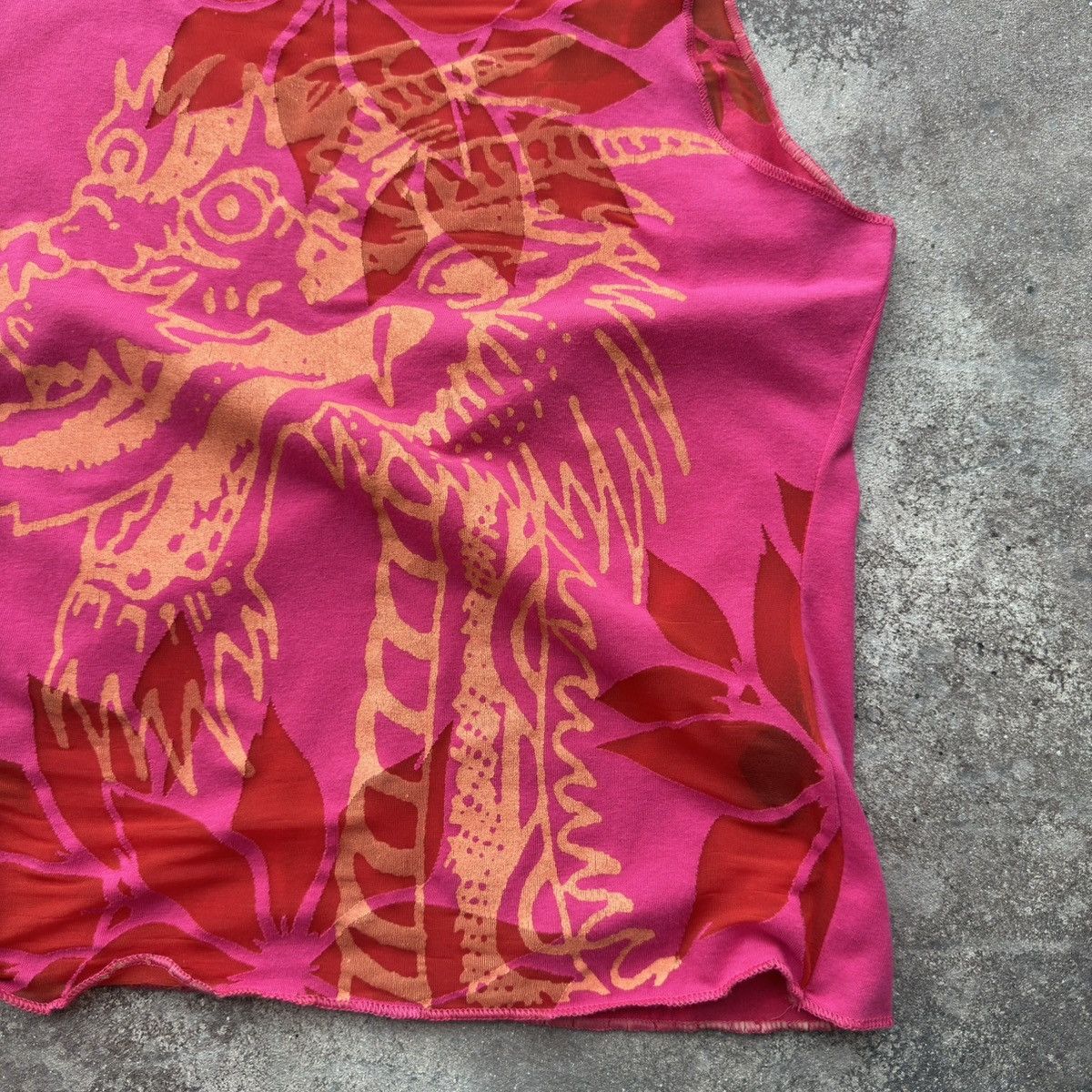 JET SET × Vintage Jetset Vintage Pink Tank Top Size XL / US 12-14 / IT 48-50 - 5 Thumbnail