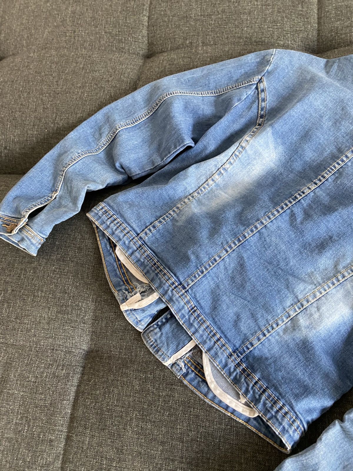 Hysteric Glamour Vintage Denim Avant Garde Jacket Y2K Faded Washed Y2K Hype Size M / US 6-8 / IT 42-44 - 9 Thumbnail