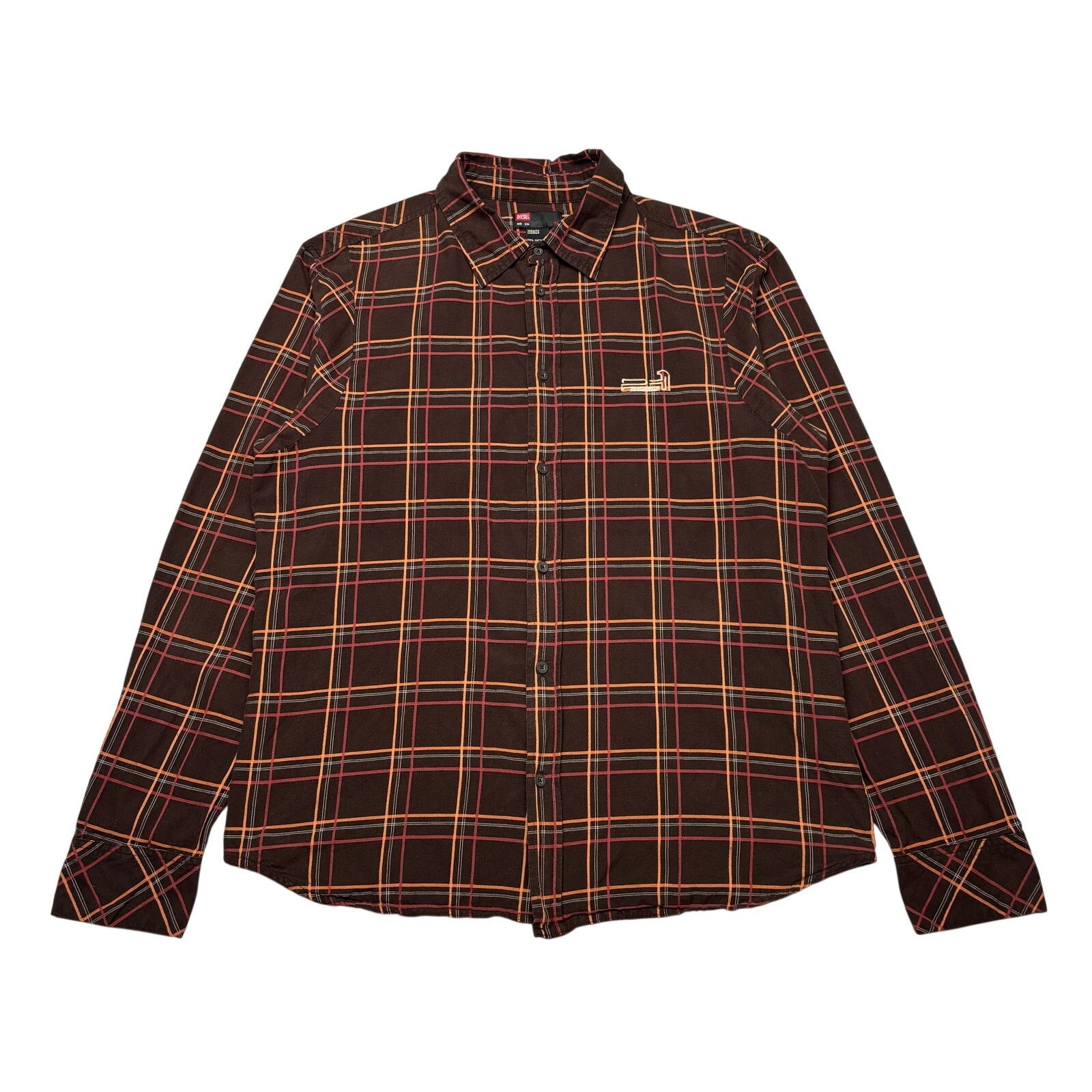 Diesel Vintage Diesel Embroidered Plaid Button Up Shirt Men's 2XL Size US XXL / EU 58 / 5 - 1 Thumbnail