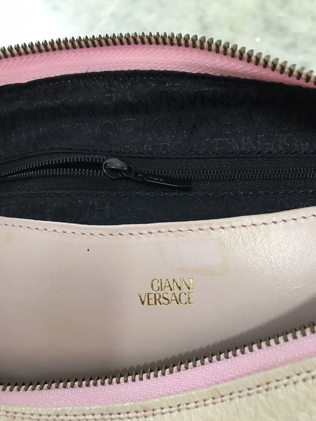 Versace Vintage Gianni Versace Bag Leather Pink Handbag Size ONE SIZE - 9 Thumbnail
