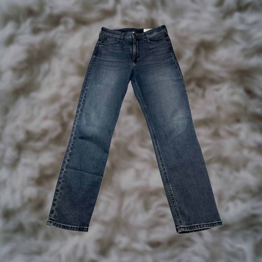 rag & bone nina high-rise ankle cigarette jeans w/ Chewed Hem High rise NEW $255 Rag & Bone