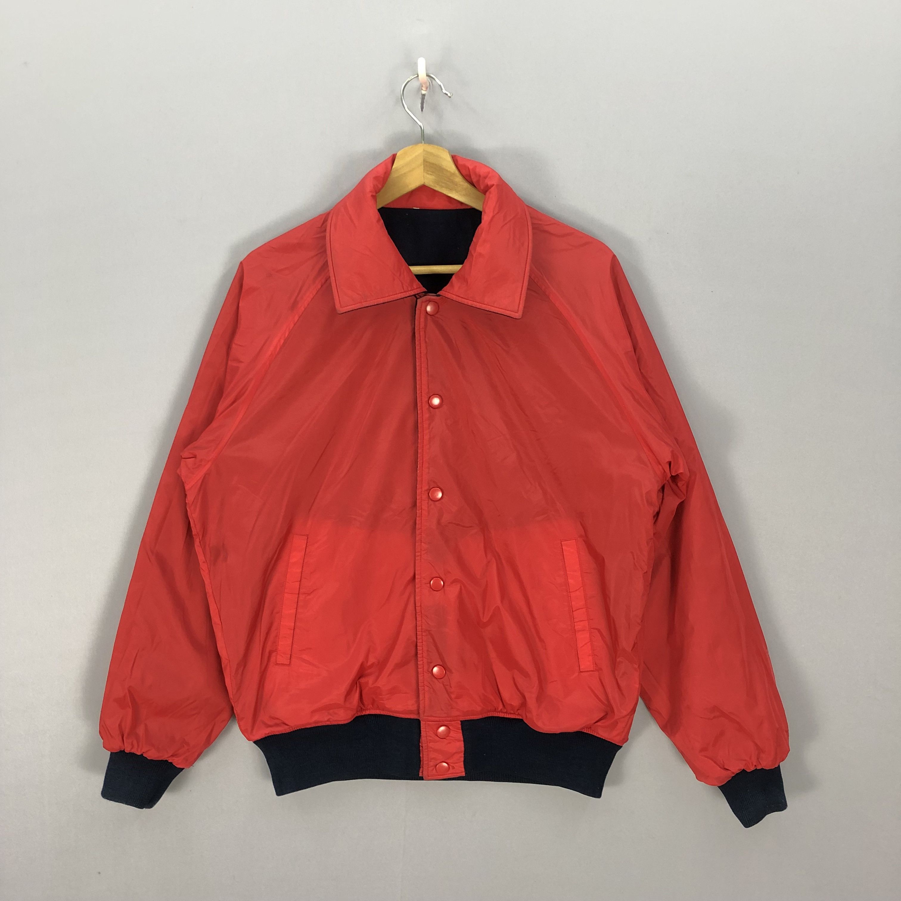 Descente × Japanese Brand × Vintage Vintage 90s Descente Varsity Wool Bomber Reversible Jacket Size US L / EU 52-54 / 3 - 2 Thumbnail