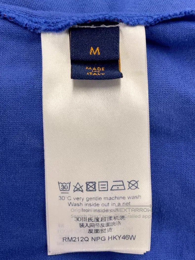 Louis Vuitton Louis Vuitton Blue gradient logo short sleeve Size US M / EU 48-50 / 2 - 2 Thumbnail