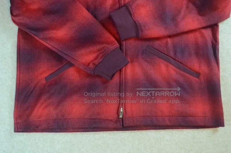 Needles Needles size S Dark check wool jacket overcoat baseball sui Size US L / EU 52-54 / 3 - 4 Thumbnail