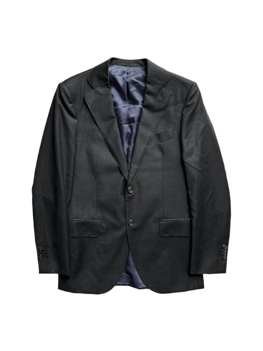 image of Suitsupply Vbc Wool Lazio Single Breasted Blazer in Grey, Men's (Size Medium)