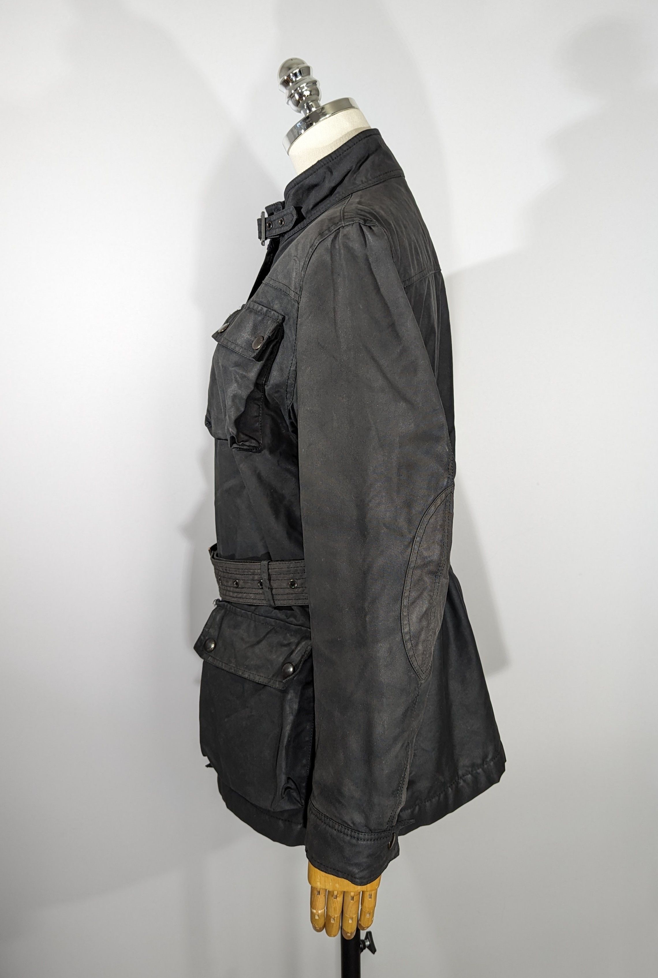 Burberry BURBERRY London Women's Biker Jacket Belted Made In England Size M / US 6-8 / IT 42-44 - 9 Thumbnail
