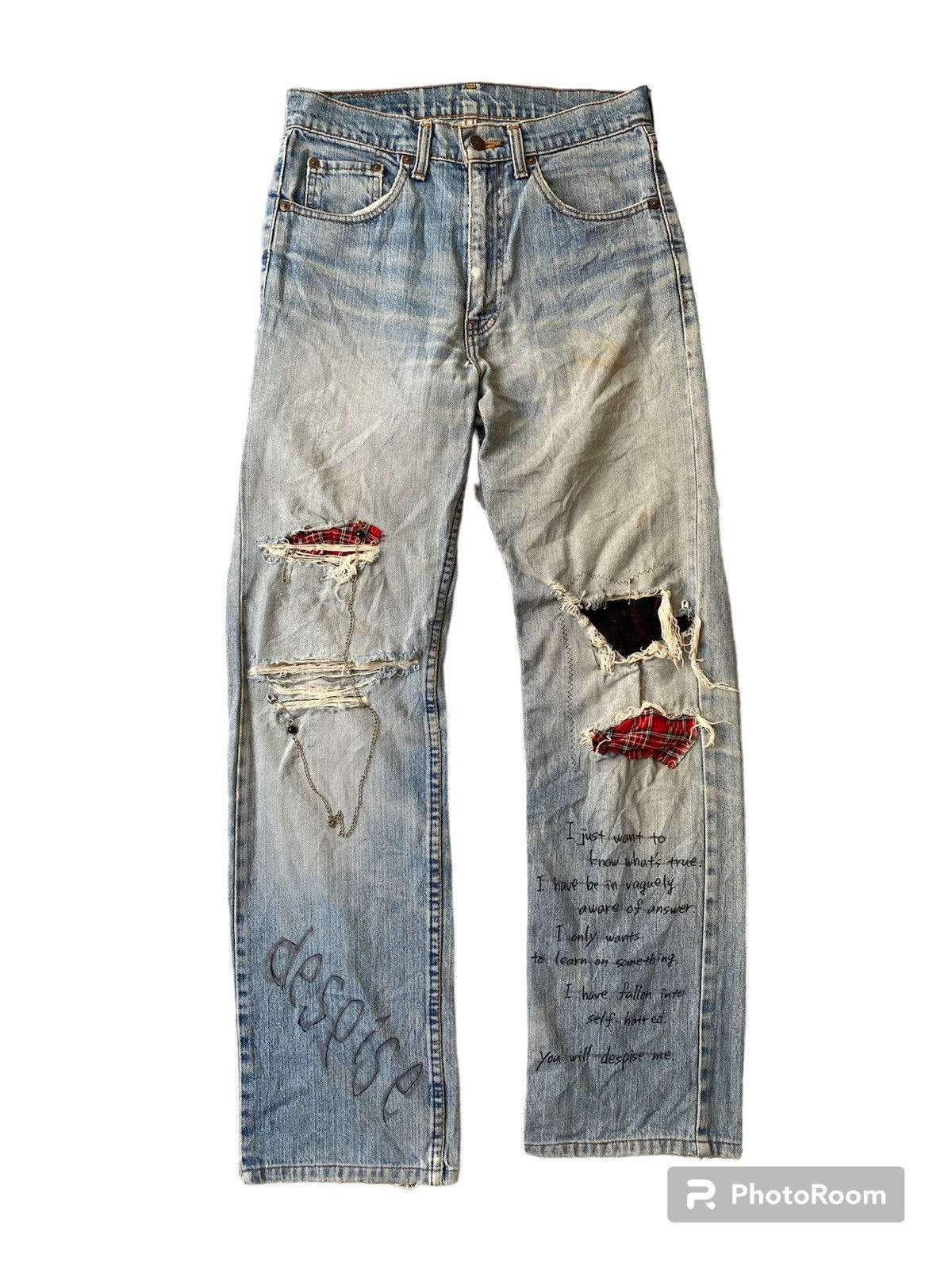 Levi's Vintage 90’s Levi’s 512 Distressed Denim Size US 28 / EU 44 - 1 Thumbnail