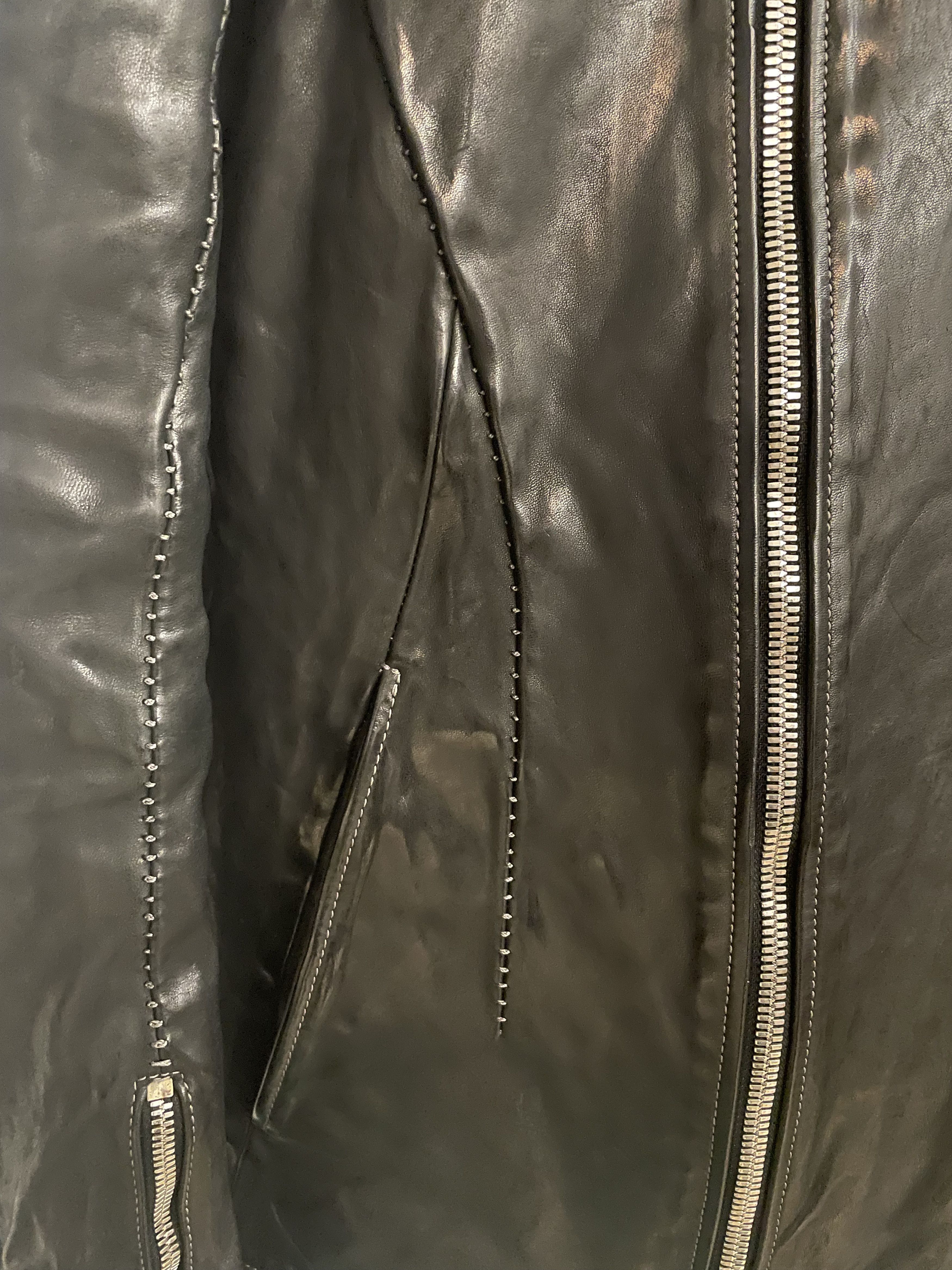 Incarnation Bias zip darts shoulder horse leather jacket Size US S / EU 44-46 / 1 - 2 Thumbnail