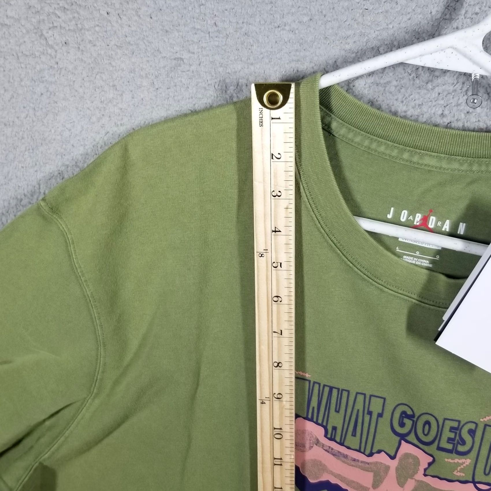 Jordan Brand Jordan Shirt Womens Large Green What Goes Up Oversized Fit FD7208-340 New Size L / US 10 / IT 46 - 7 Thumbnail