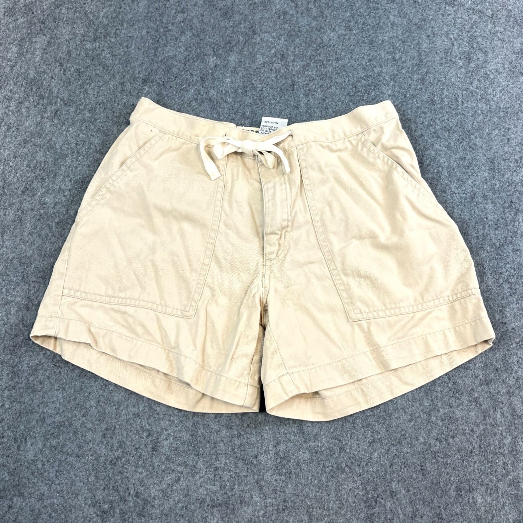 Guess GUESS Chinos Shorts 26 UK 6 Beige Paper Bag Cotton Vintage Womens 5-Pocket Chino Casual Summer Spring Autumn Womens Fashion Shorts Boys Girls Mens Size 28" / US 6 / IT 42 - 2 Thumbnail