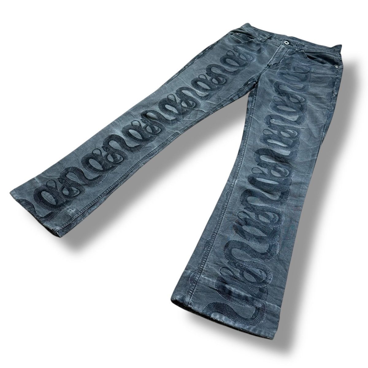 Hysteric Glamour Hysteric Glamour Snake Print Bootcut Pants Size US 26 / EU 42 - 5 Thumbnail