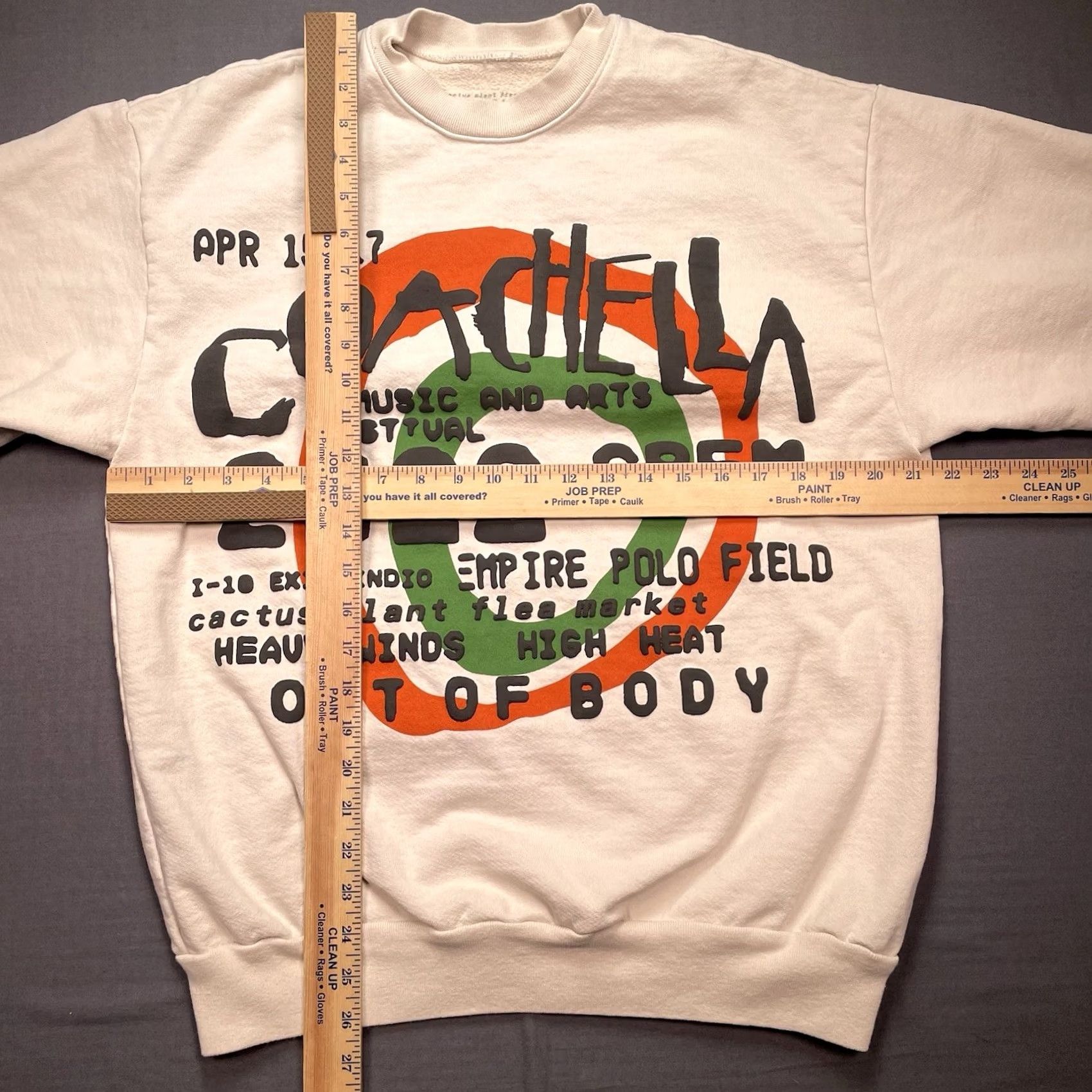 Cactus Plant Flea Market VINTAGE CPFM Cactus Plant Flea Market Sweatshirt M Beige Crew Neck Long Sleeve Pullover Logo Heavyweight Hip Hop Art Music 2022 Out Of Body Mens Size US M / EU 48-50 / 2 - 4 Thumbnail