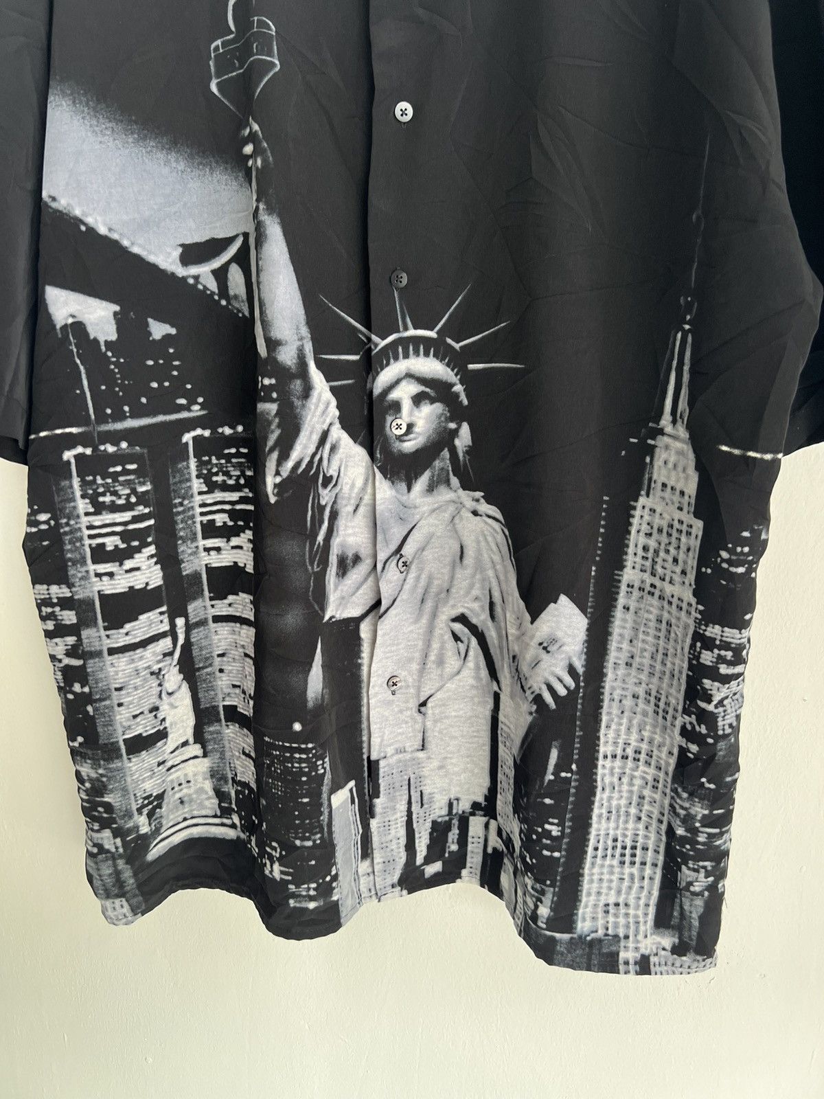 Ed Hardy Y2K New York Statue Of Liberty All Over Printed Baggy Skater Size US XL / EU 56 / 4 - 3 Thumbnail
