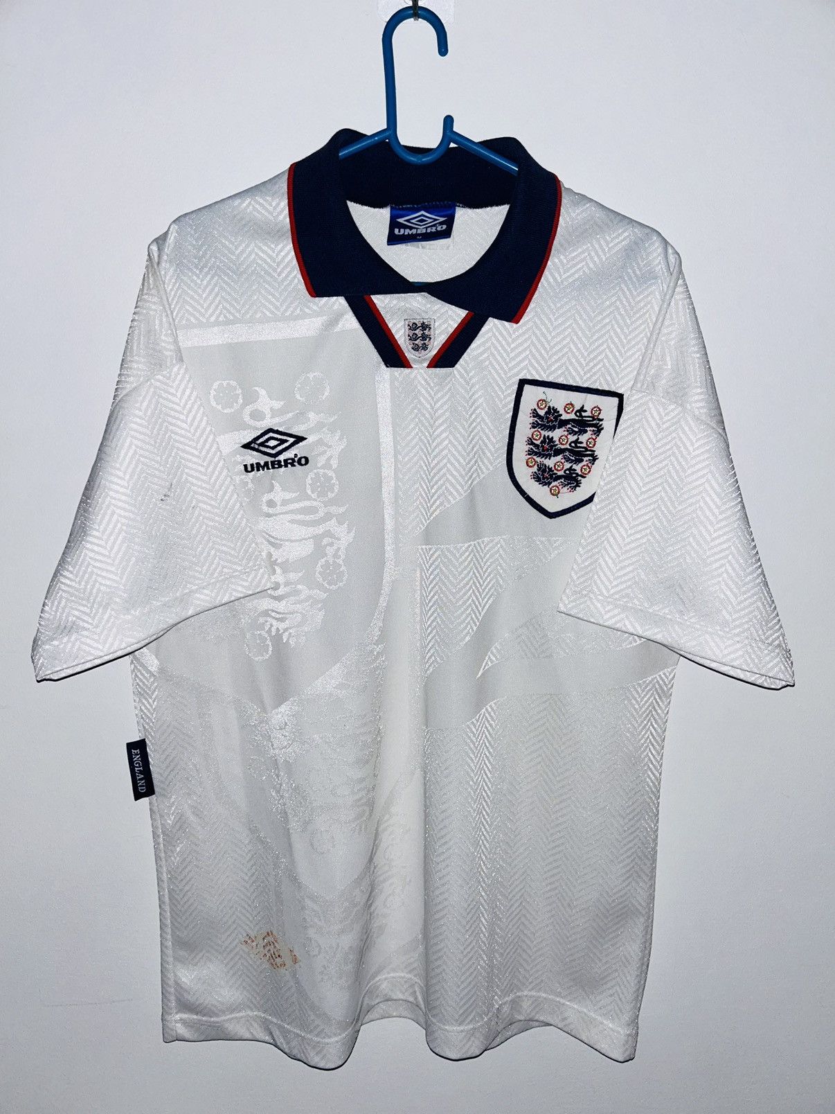 Umbro × Vintage England 1994 home jersey Size US M / EU 48-50 / 2 - 1 Thumbnail